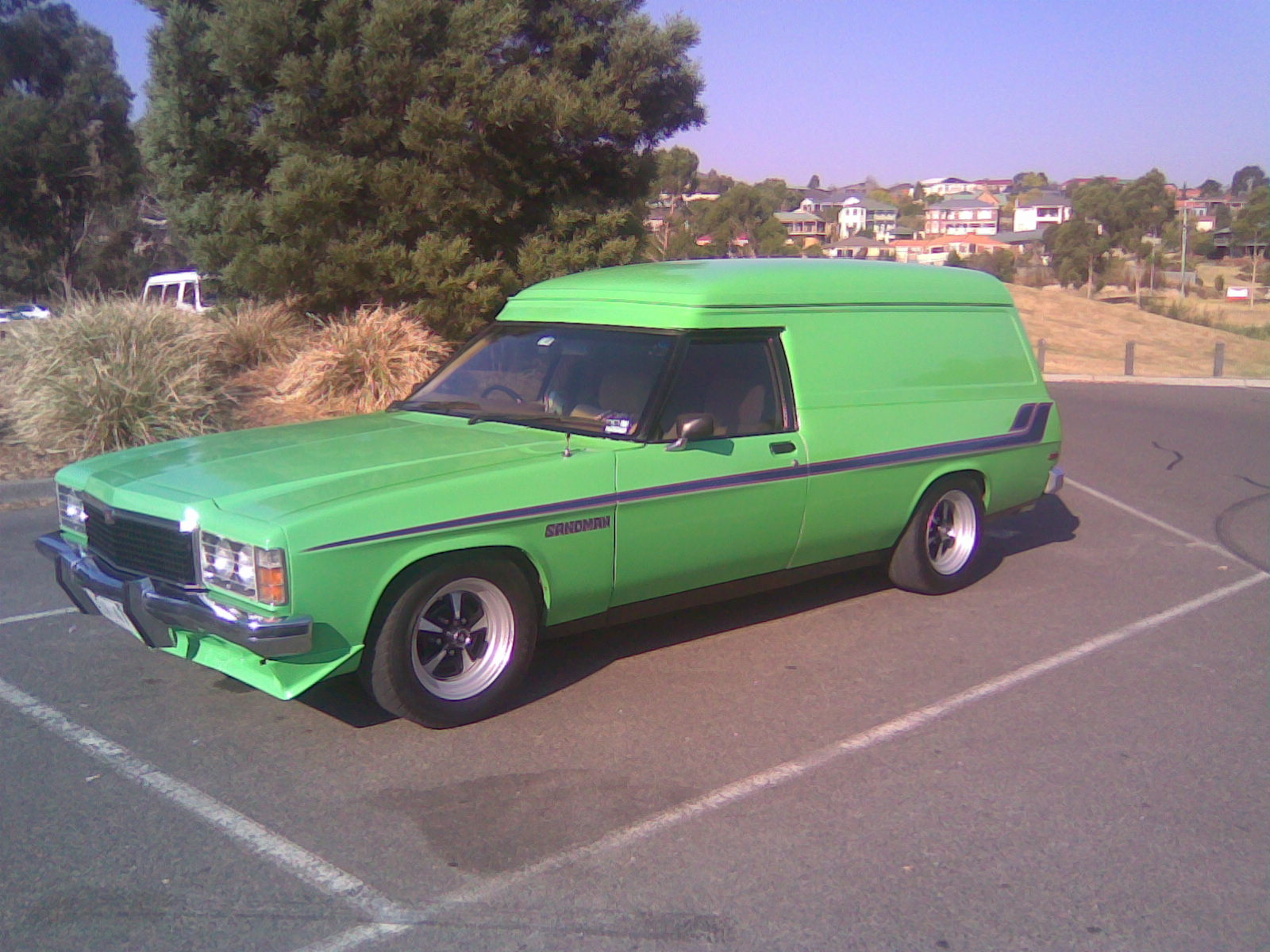 HZ Holden in Panama Green — Sandman Panel Van