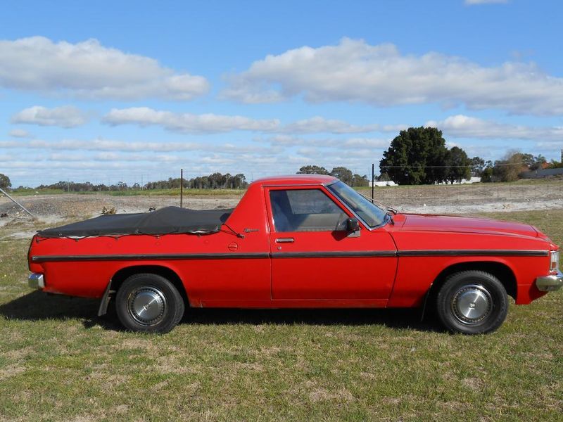 WB Holden in Flamenco Red — Kingswood Coupe-Utility