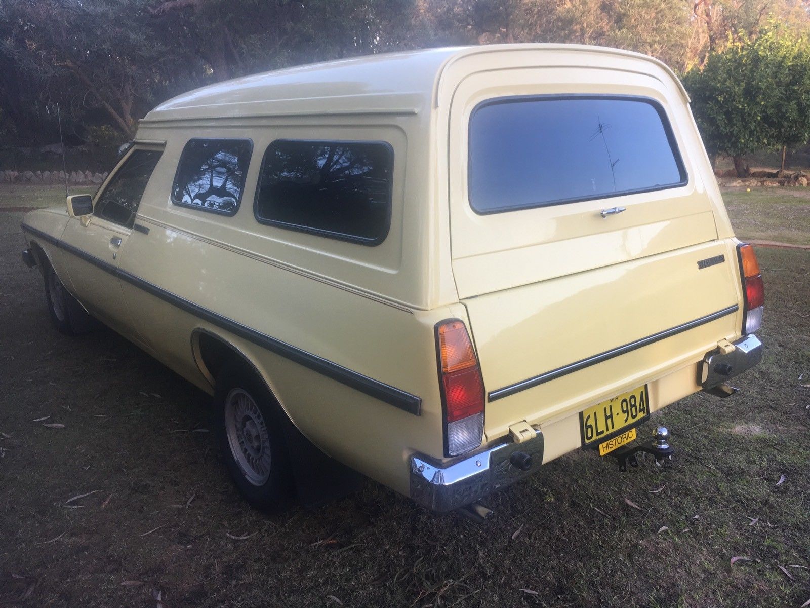 WB Holden in Cameo Yellow — Panel Van