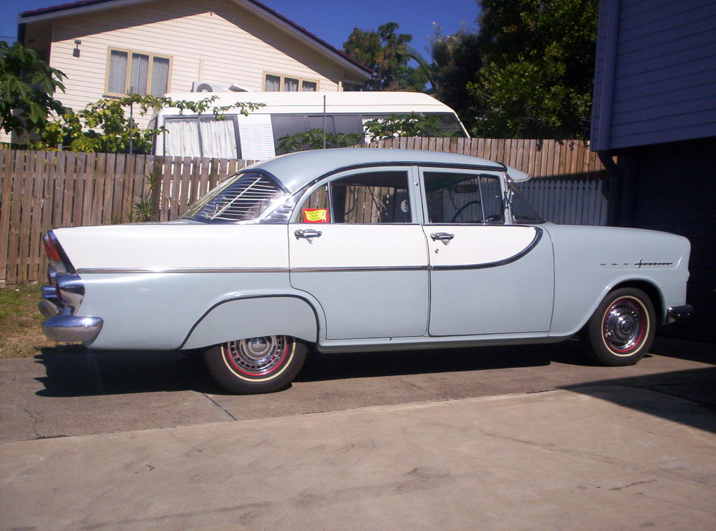 FB Holden in Seagull Grey with Grecian White Insert — Special Sedan