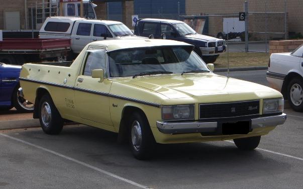 WB Holden in Cameo Yellow — Coupe-Utility