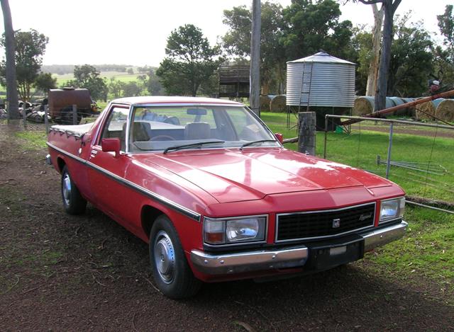 WB Holden in Maranello Red — Coupe-Utility
