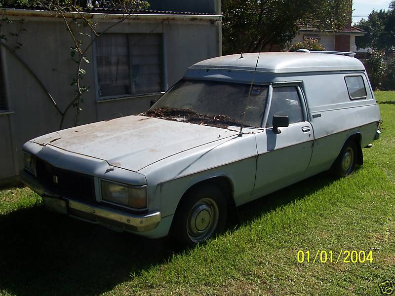 WB Holden in Police Blue — Panel Van