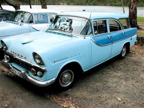FB Holden in Lucerne Blue with Alpine Blue Insert — Special Station Sedan