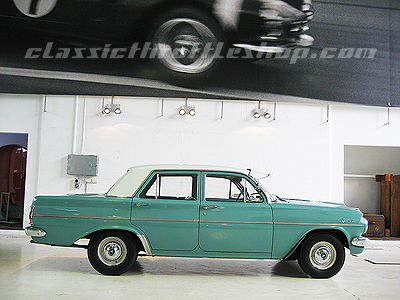 EH Holden in Fowlers Ivory over Mitta Green — Special Sedan