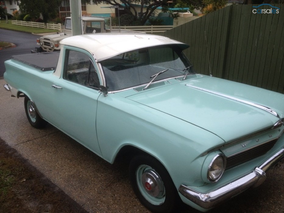 EJ Holden in Atherton Ivory over Benalla Turquoise — Coupe-Utility