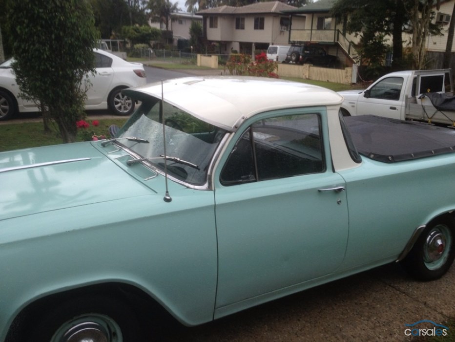 EJ Holden in Atherton Ivory over Benalla Turquoise — Coupe-Utility