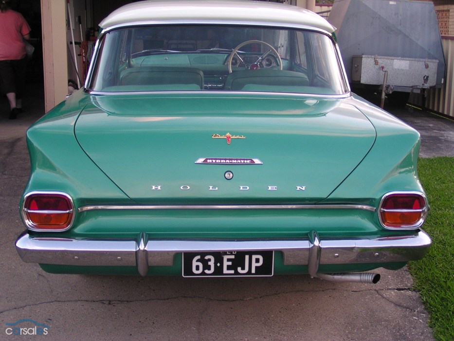 EJ Holden in Atherton Ivory over Wimmera Green Met — Premier Sedan