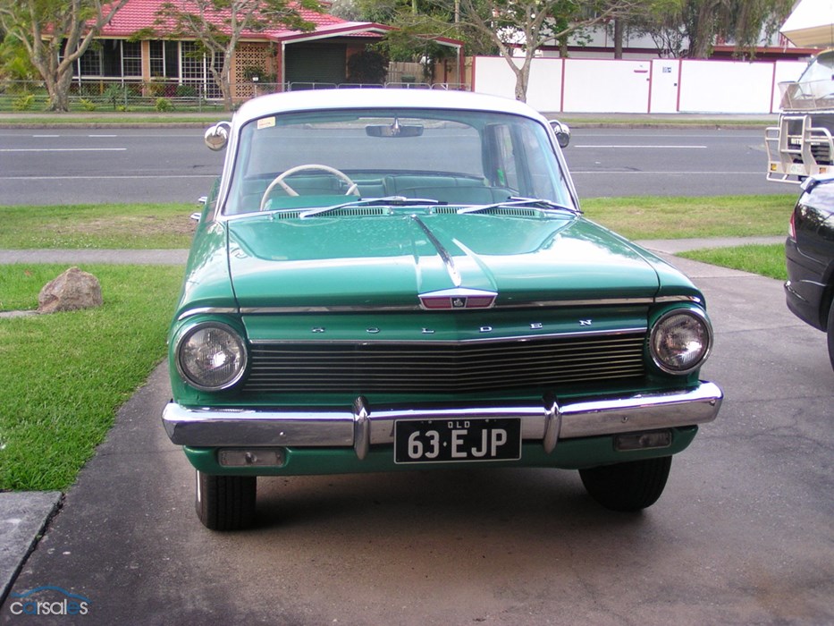 EJ Holden in Atherton Ivory over Wimmera Green Met — Premier Sedan