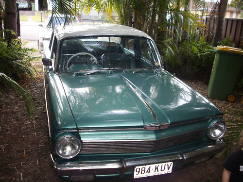 EJ Holden in Atherton Ivory over Wimmera Green Met — Premier Sedan