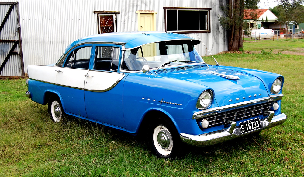 FB Holden in Canyon Blue with Grecian White Insert — Special Sedan