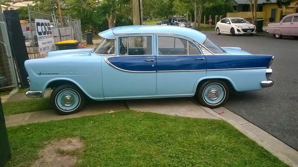 FB Holden in Lucerne Blue with Alpine Blue Insert — Special Sedan