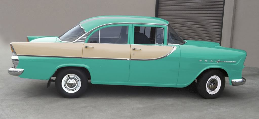 FB Holden in Reef Green with Honey Beige Insert — Special Sedan