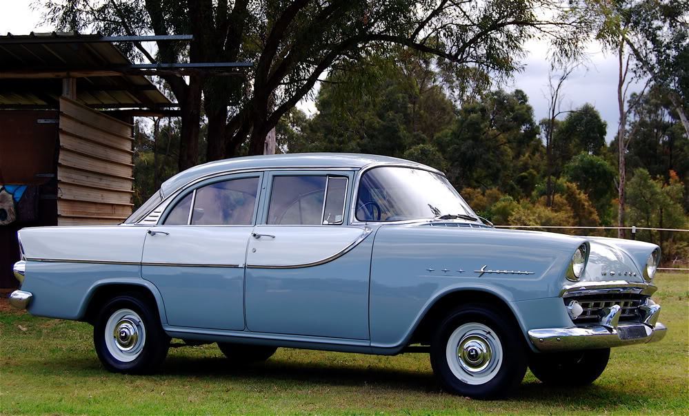 FB Holden in Seagull Grey with Grecian White Insert — Special Sedan