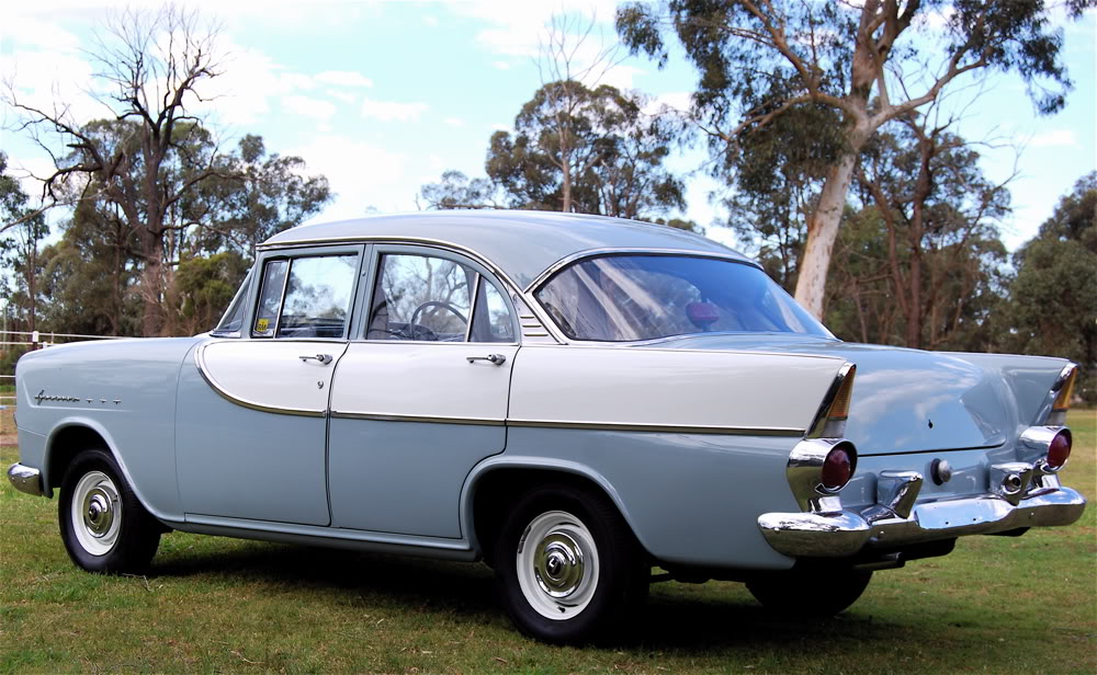 FB Holden in Seagull Grey with Grecian White Insert — Special Sedan