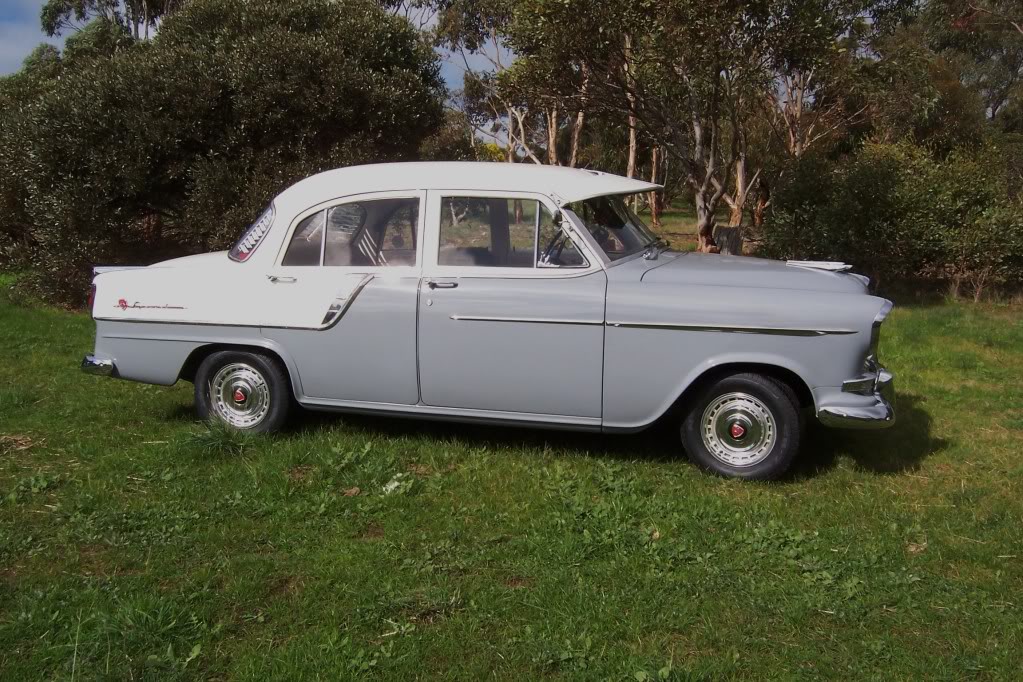 FC Holden in Magnolia Ivory over Granite Grey — Special Sedan