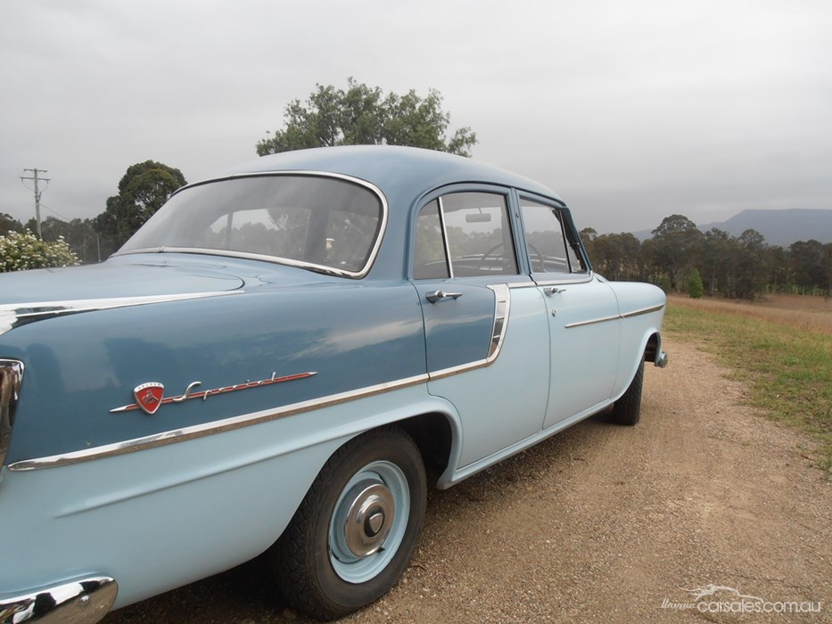 FC Holden in Crystal Blue over Skyline Blue — Special Sedan
