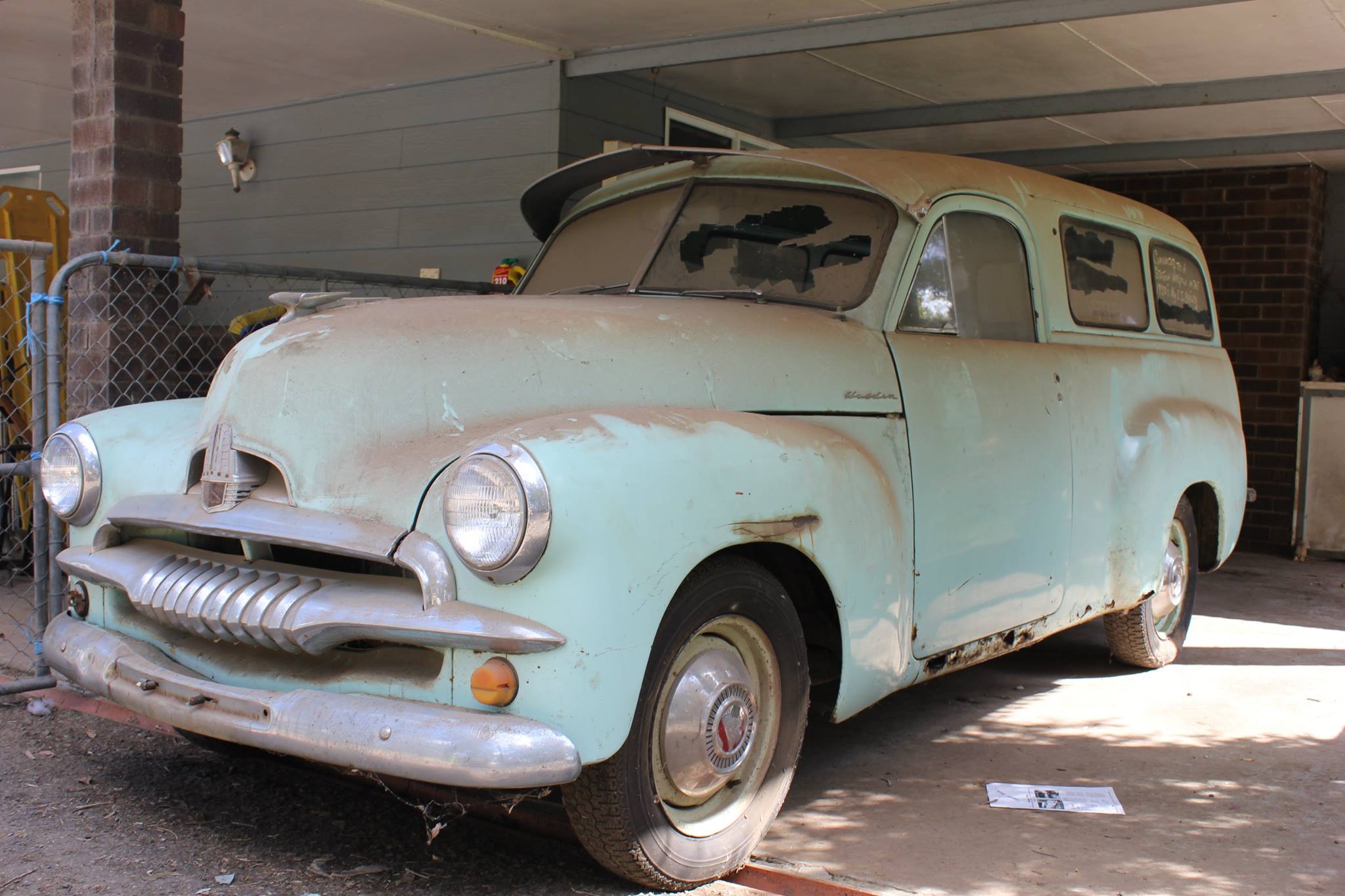 FJ Holden in Ocean Mist Green — Panel Van