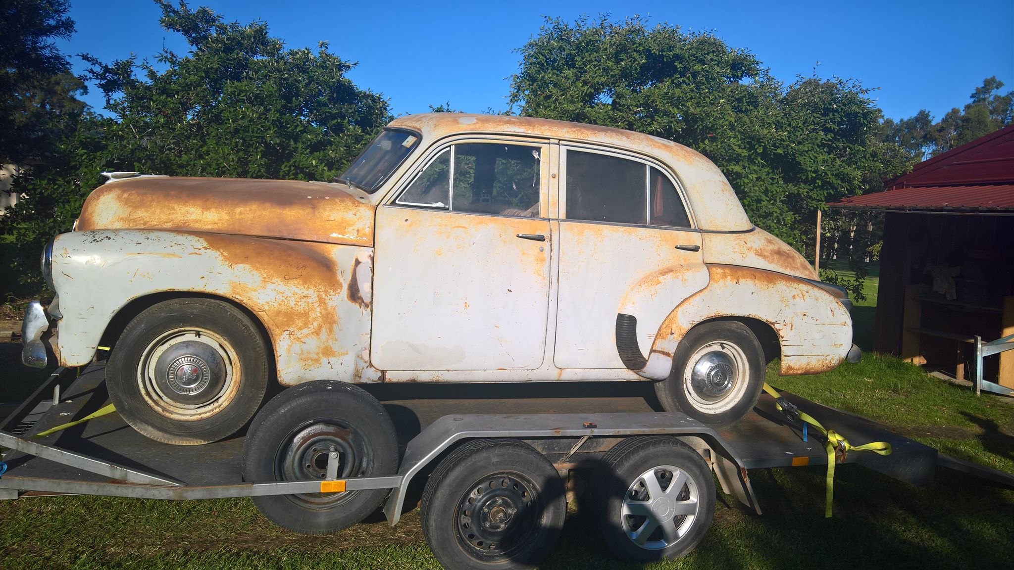 FJ Holden in Mist Grey — Special Sedan