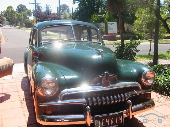 FJ Holden in Georgian Green Met — Special Sedan