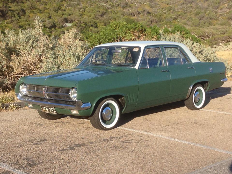 HD Holden in Fowlers Ivory over Seaton Green — Special Sedan