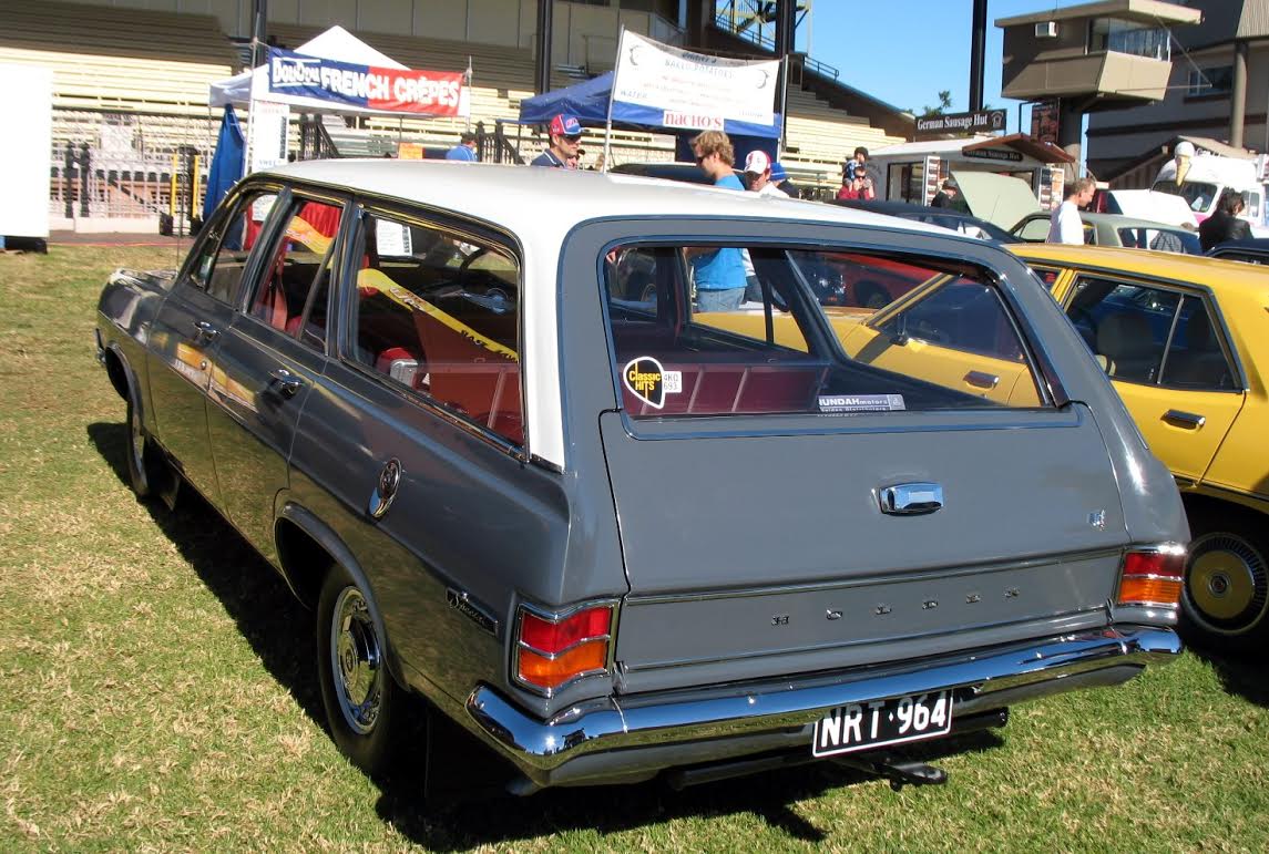 HD Holden in Fowlers Ivory over Lismore Grey — Special Station Sedan