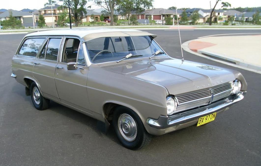 HD Holden in Fowlers Ivory over Taralga Fawn — Special Station Sedan