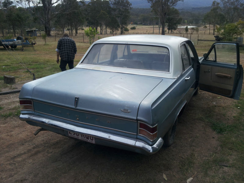 HD Holden in Grecian White over Aroona Blue Met — Premier Sedan