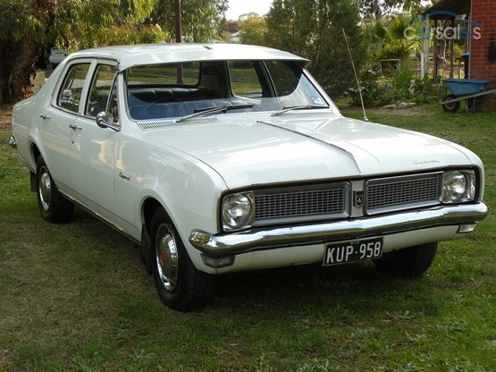 HG Holden in Kashmir White — Kingswood Sedan
