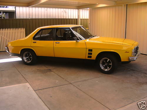 HJ Holden in Absinth Yellow — Monaro GTS Sedan