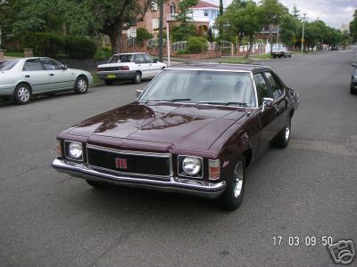 HJ Holden in Claret Met — Monaro GTS Sedan