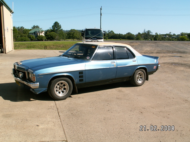 HJ Holden in Deauville Blue Met — Monaro GTS Sedan