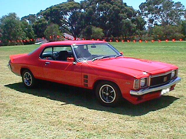 HJ Holden in Mandarin Red — Monaro GTS Coupe