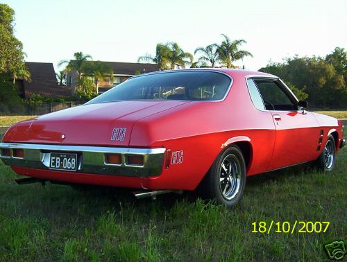 HJ Holden in Mandarin Red — Monaro GTS Coupe
