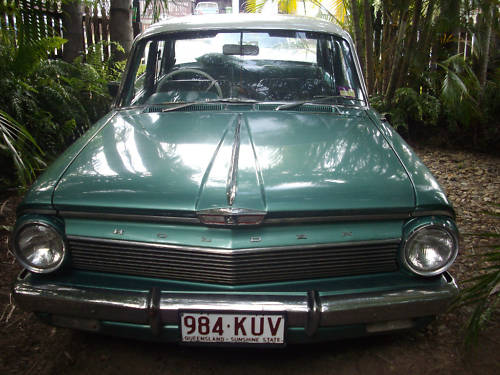 EJ Holden in Atherton Ivory over Wimmera Green Met — Premier Sedan