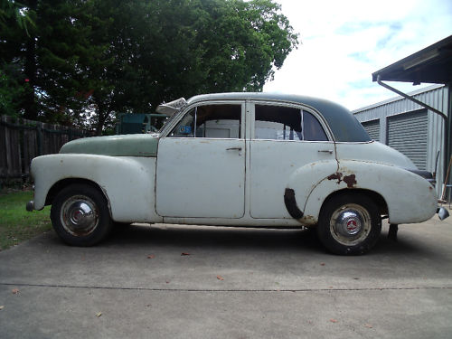 FJ Holden in Norland Grey over Polar White — Special Sedan