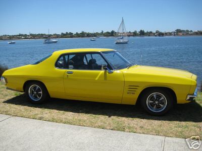 HQ Holden in Absinth Yellow — Monaro GTS Coupe