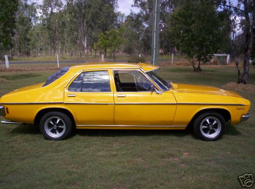 HQ Holden in Chrome Yellow — Kingswood Sedan