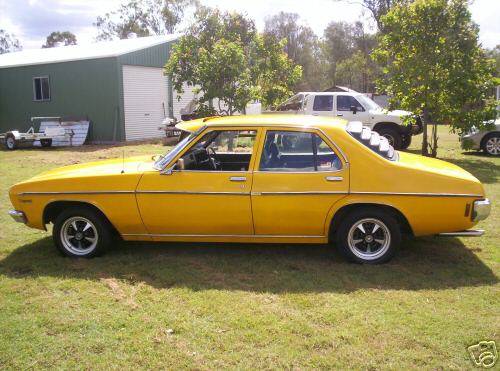 HQ Holden in Chrome Yellow — Kingswood Sedan