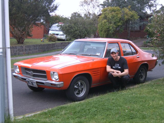 HQ Holden in Mandarin Red — Kingswood Sedan