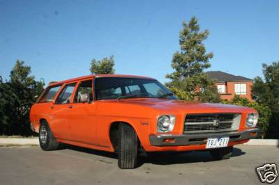 HQ Holden in Saffron Met — Kingswood Station Sedan
