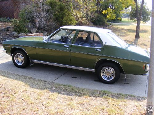 HQ Holden in Glacier White over Balmoral Green — Premier Sedan