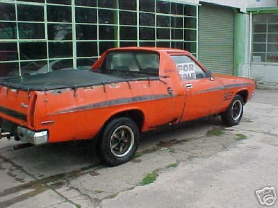 HQ Holden in Mandarin Red — Belmont Coupe-Utility