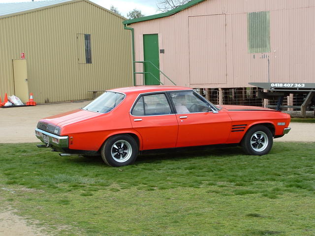 HQ Holden in Infra Red (Bluey) — SS Sedan