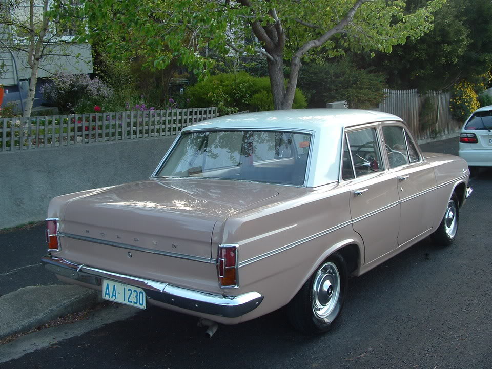 EH Holden in Fowlers Ivory over Boonah Beige — Special Sedan