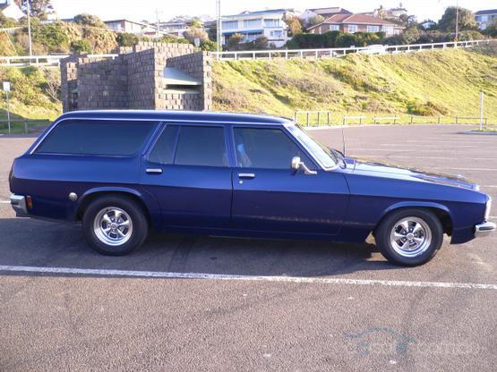 HX Holden in Deauville Blue Met — Kingswood Station Wagon