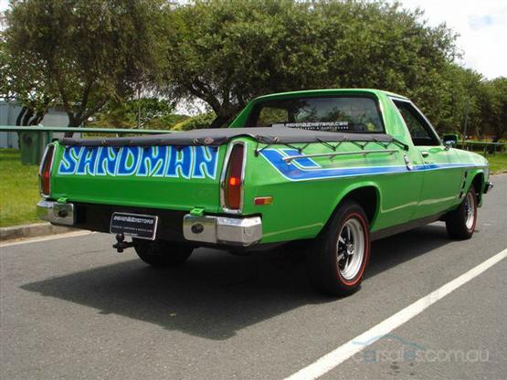 HX Holden in Jamacia Lime — Sandman Coupe Utility