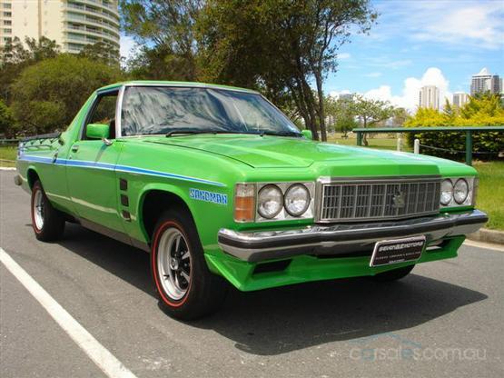 HX Holden in Jamacia Lime — Sandman Coupe Utility