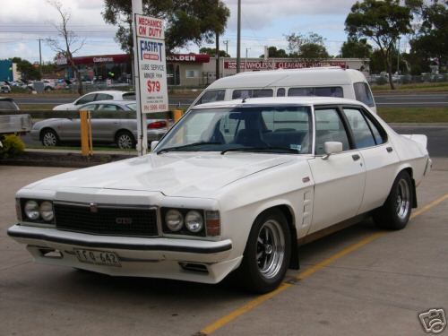 HZ Holden in Palais White — GTS Sedan