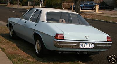 HZ Holden in Snowcrest White over Wedgwood Blue — Kingswood Sedan